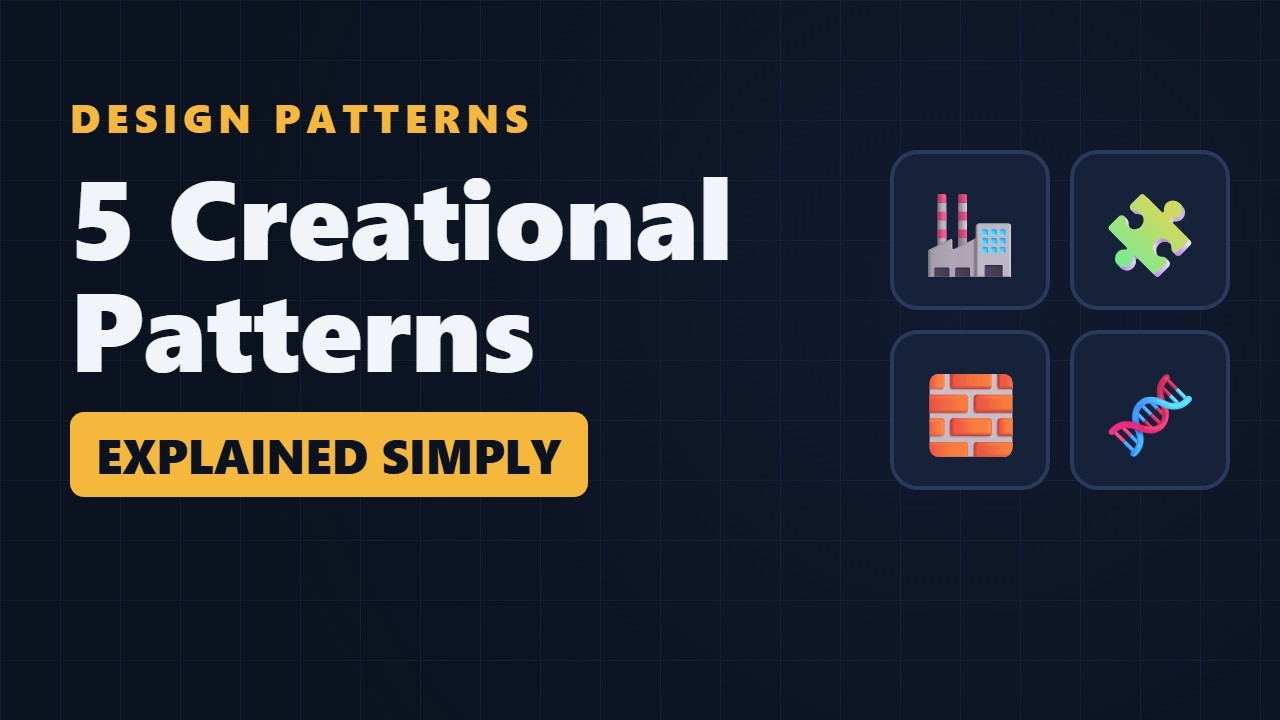 design patterns first video - YouTube