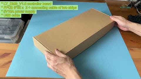 openBox: WS2812 RGB Led Dot Matrix flexible FPCB 8*32 x 2  , Demo Show of Larry.ya