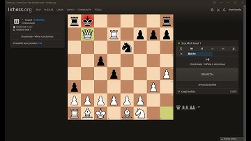 Chess960 Computer level 1 A.I. Lichess.org Thethimble