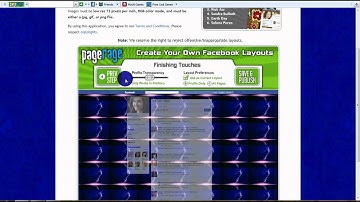 How to make a layout in PageRage for Facebook