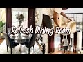 Dining Room Refresh • Clean With Me • Decorate With Me • Revamp Home Decor • Modern Glam Ideas