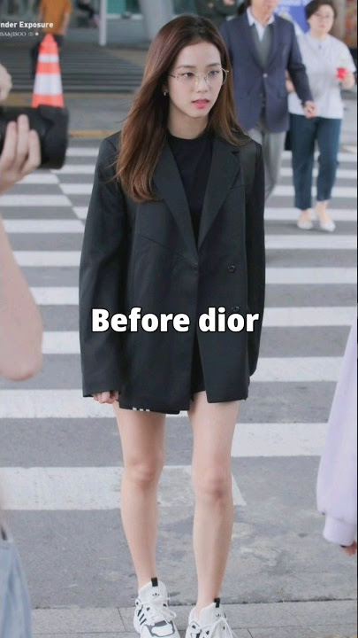 Jisoo before vs after Dior✨️ #jisoo #fypシ