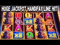 My biggest win  first handpay jackpot on lightning buffalo link slot las vegas slots casino slots