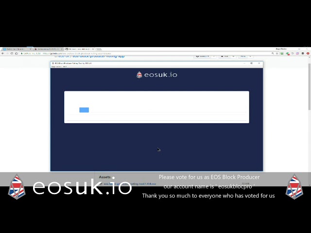 How to vote for EOS Block Producers - EOS UK Desktop Voting Tool