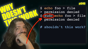 Why `sudo echo` still gets Permission Denied - `sudo echo` in Bash - You Suck at Programming #046