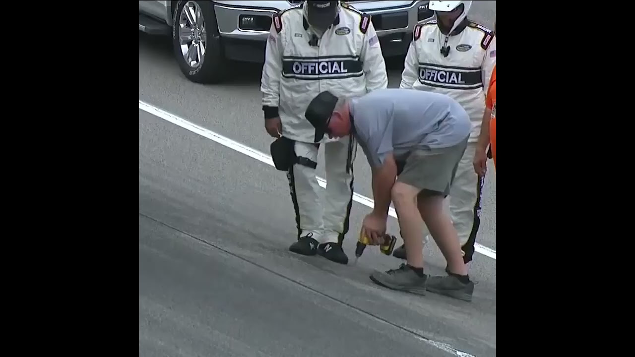 We’ve got a leak in Kansas!  💦 | #shorts | NASCAR