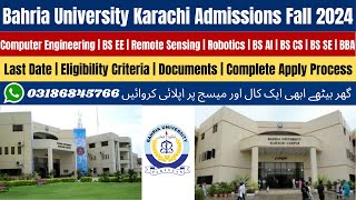 Bahria University Karachi Admission 2024 | Bahria University karachi | Bahria University admission