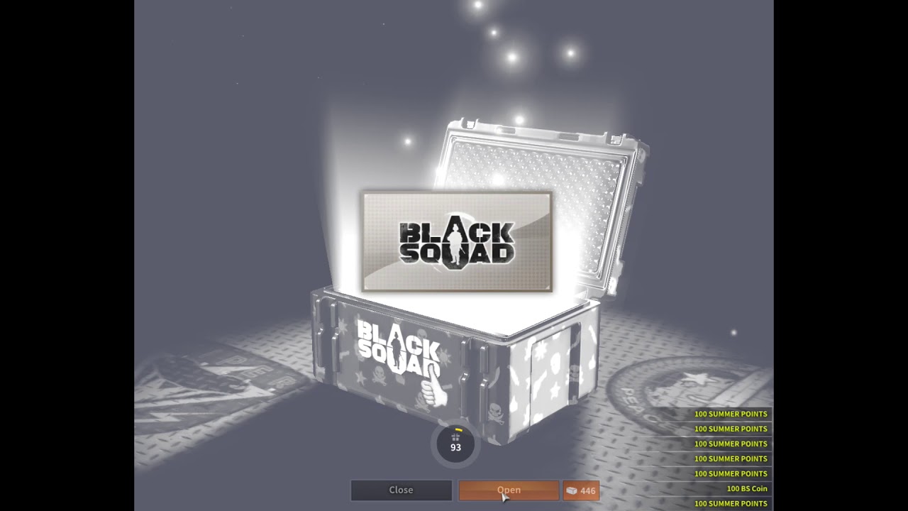 BlackSquad - Opening x100 Box TYPE95 GL COOL SUN