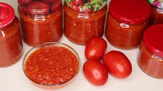 Обалденная АДЖИКА на зиму! Безумно вкусная, острая, густая!