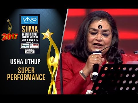 Pop Singer Usha Uthup Super Performance at SIIMA 2017 | Tamil Awards
