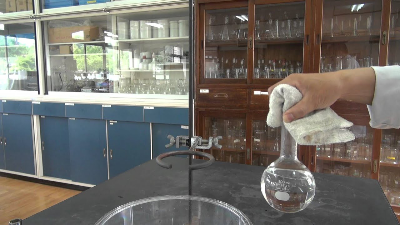 化学 減圧下での水の沸騰 実験編 Youtube