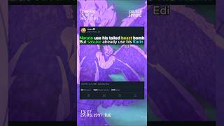 Naruto Use His Tailed Beast Bomb But Sasuke Already Use His Karin