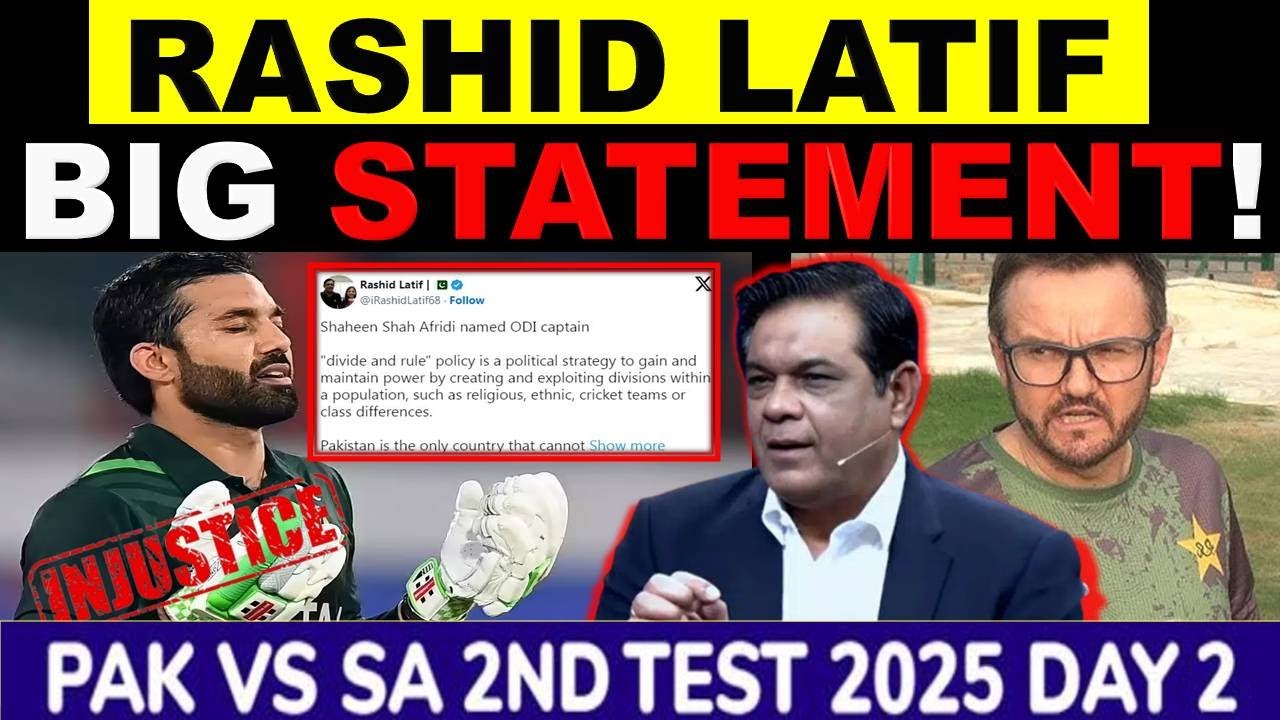 Pakistan vs South Africa 2nd Test Day 2 | Rashid Latif’s Shocking Claim ...