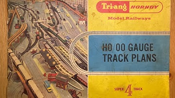 Tri-ang - Hornby Super 4 Track Layout for 00/H0 gauge / scale modelling Track Plans - all pages
