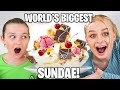 Making the WORLD’S BIGGEST Ice Cream Sundae! | Fizz Sisters