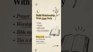 Build Relationship With God Daily ✨ Powerful Christian Motivation #Shorts