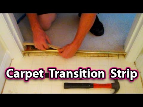 How To Install A Carpet Transition Strip Easy Floor Repair Fix Rug Replace Tack You