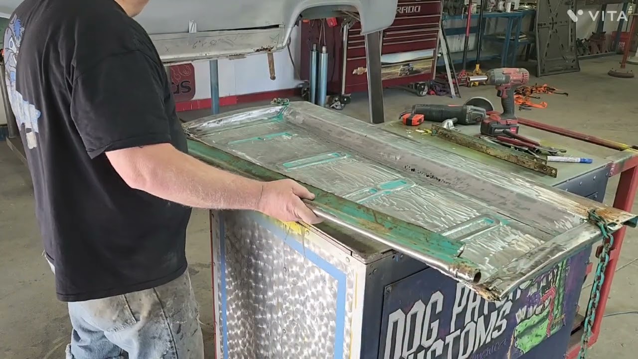 F.o.r.d. (fix or repair daily...)  kidding gang, we repair a tailgate & replace that side panel next