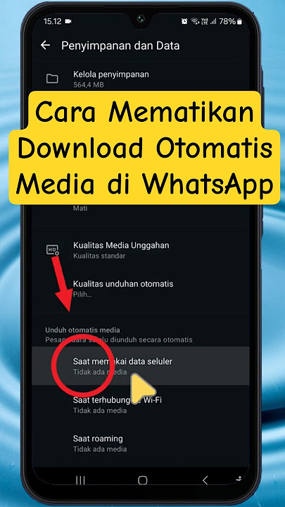 Download lagu Cara Mematikan Download Otomatis Media di WhatsApp #downloadotomatismediawhatsapp #mediawhatsapp