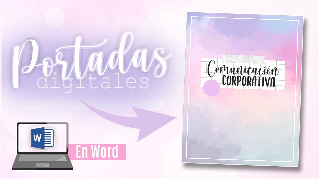 ¡portadas Bonitas En Word Youtube