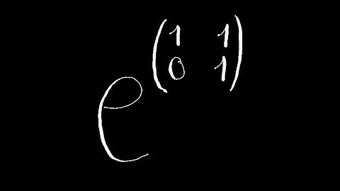 ¿EXPONENCIAL de una MATRIZ?