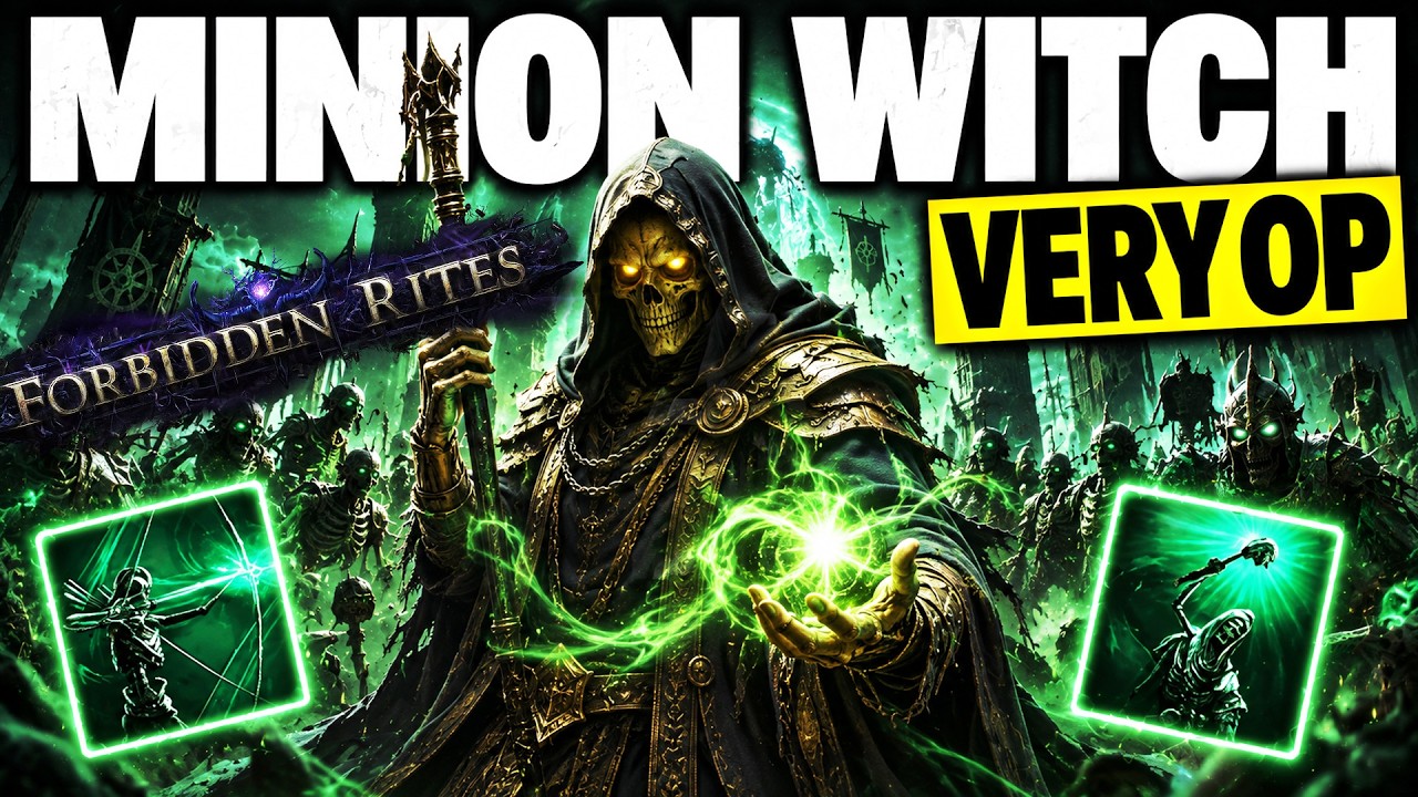 THIS MINION BUILD JUST GOT MASSIVELY BUFFED IN 0.5.5! POE2 Witch Build 0.5.5