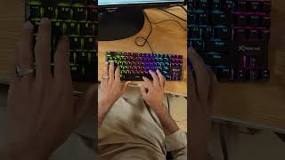 ⚡ Fastest Keyboard Typing Ever! Amazing Finger Speed ⌨️🔥 #typingasmr #desksetup #gamingkeyboard