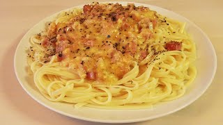 The ideal carbonara recipe! I make it every weekend! Affordable, quick, and utterly tasty!