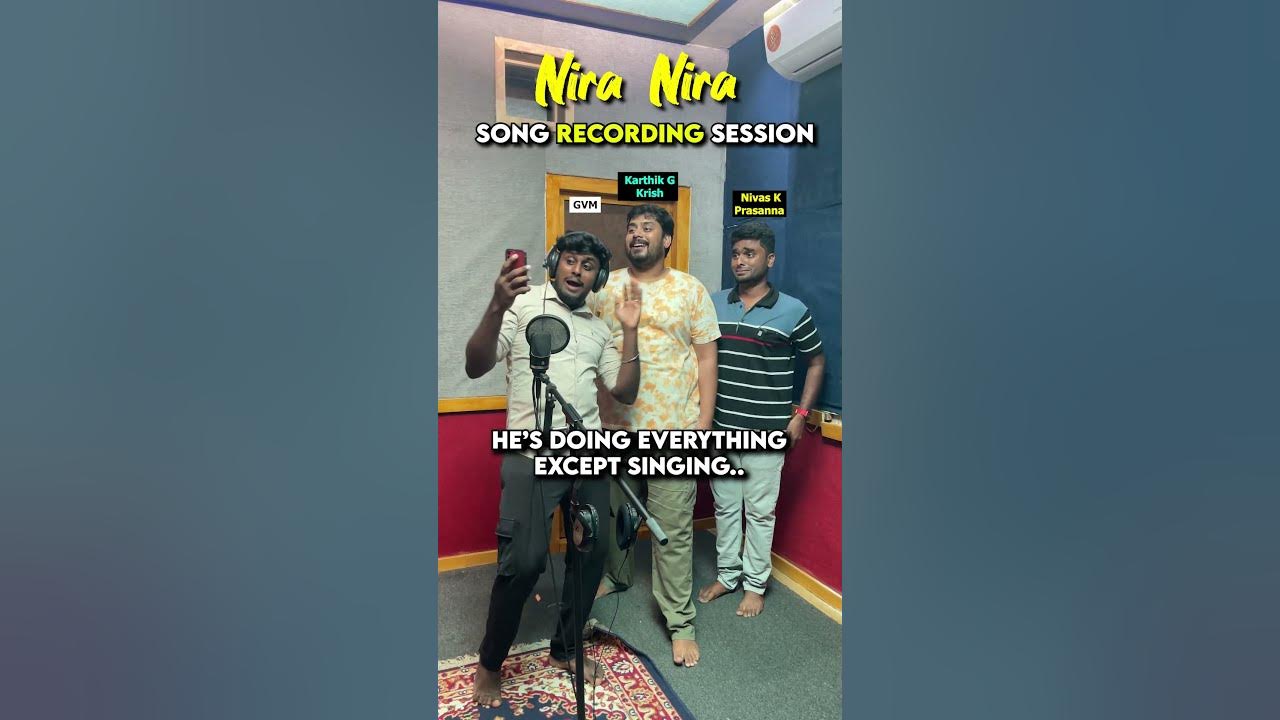 Nira Nira Song Recording Session #vikkals #shorts Nira Nira Song Recording Session #vikkals #shorts
