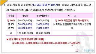 101.부당행위계산부인-주관식01.가지급금 인정이자