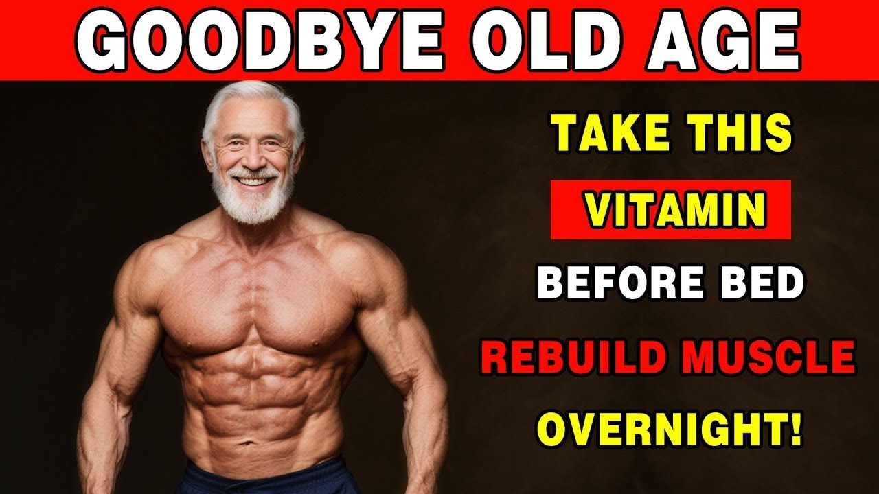 Over 50? Take THESE 4 NIGHTTIME Vitamins to REBUILD Muscle FasterTonight? | Health of Senior