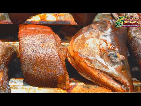 Горбуша и хариус горячего копчения, рыба горячего копчения.