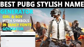 Best Pubg stylish Name Generator for girl & boy with symbols in fancy fonts Generator Hindi screenshot 2