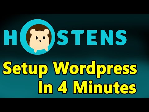 Hostens - How To Setup 1st WordPress Blog in 5 Minutes