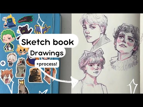 My Sketching Process ✨| Sketch with me | Portrait drawings ✨