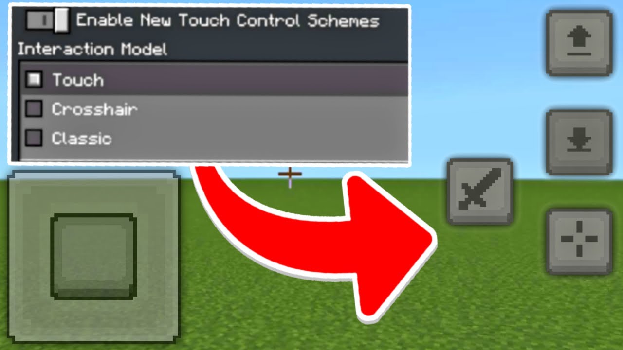 How To ENABLE New MCPE Touch Controls! - Minecraft Bedrock Edition 