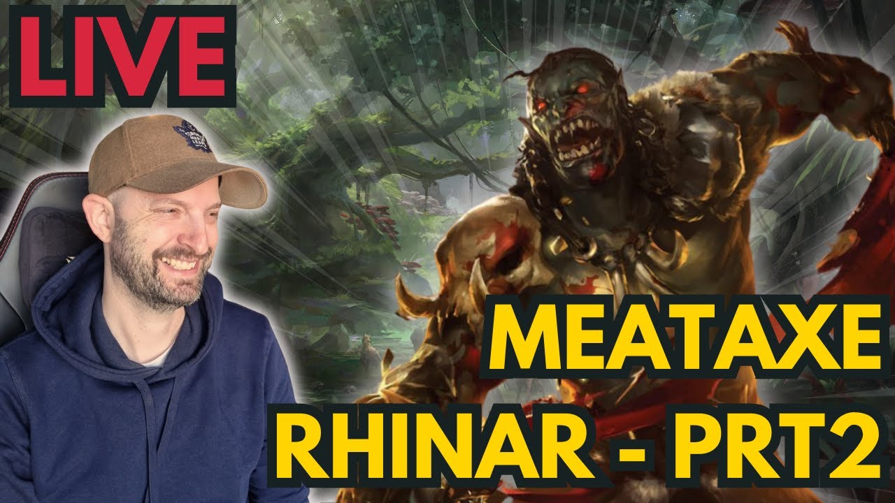 Meataxe Rhinar is Real! - LIVE Flesh and Blood TCG Gameplay - YouTube