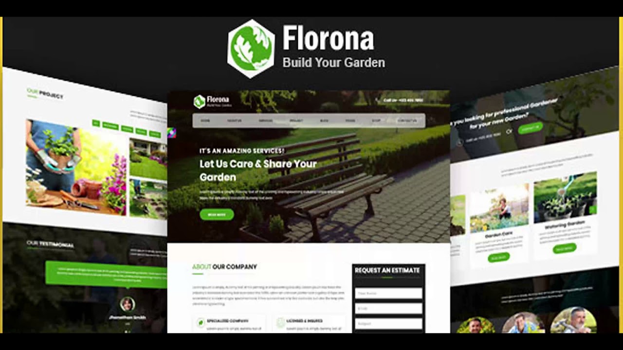 Florona - Garden and Landscape Design Company | Gardening HTML Bootstrap4 Responsive Template |