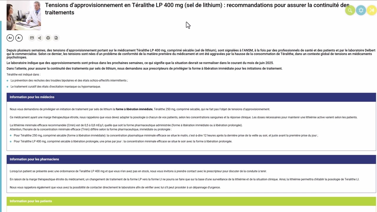 Recommandations pour la pénurie de lithium ?!