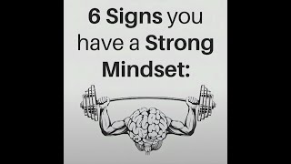 6 Signs You Have a Strong Mindset (If You Do These, You’re Built Different!)  #MINDMATTER