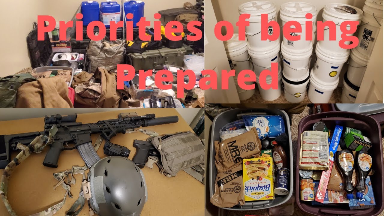 Priorities of being prepared (food)