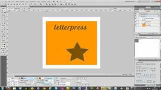 Letterpress tutorial in Fireworks