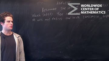 AKPotW: A Matrix with Given Trace and Determinant [Linear Algebra]