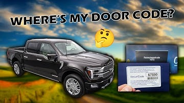 How to Find the Door Code for your 2024 Ford F-150