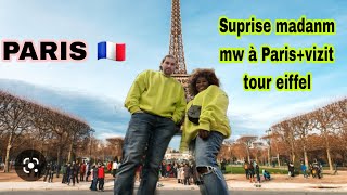 Sipriz madanm mw,vizite tour eiffel#Paris/Rankont ak ayisyen? emosyonèl?/#vlog