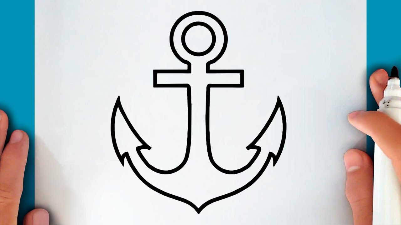 HOW TO DRAW AN ANCHOR - YouTube