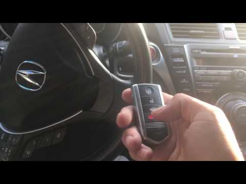 2011 Acura TL - key fob programming