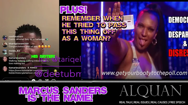 Tariq Nasheed IS Marcus Sanders!  Tariq confirms h...