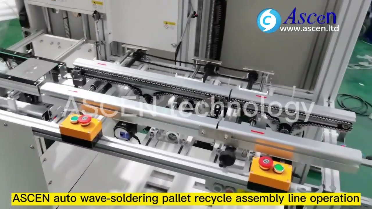 Wave solder pallet/fixture/jig return conveyor/traverserPCB recycle