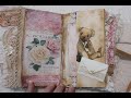 coffee dyed junk journal flip through